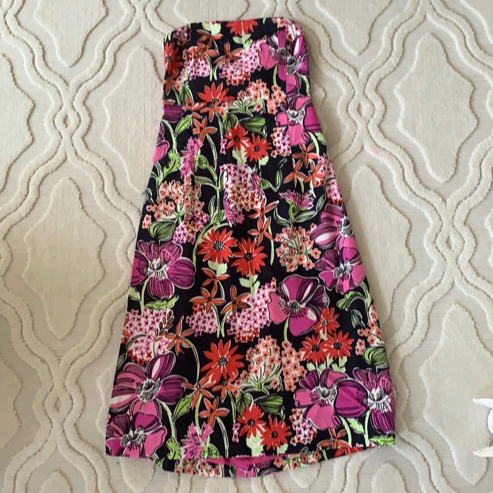 Lilly Pulitzer Strapless Flower Market Dress